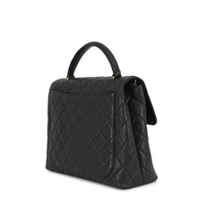 Load image into Gallery viewer, CHANEL Matelasse Top Handle Handbag BlackA12397 Caviar Leather