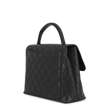 将图像加载到图库查看器中,CHANEL Matelasse Top Handle Handbag BlackA12397 Caviar Leather