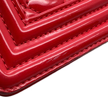 Load image into Gallery viewer, CHANEL Boy Chanel ChainShoulder Bag RedA92193 Patent Leather Size 28
