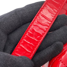 将图像加载到图库查看器中,CHANEL Boy Chanel ChainShoulder Bag RedA92193 Patent Leather Size 28