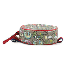 Load image into Gallery viewer, GUCCI GG Supreme Round Waist Pouch in Collaboration with Yuko Higuchi Beige/Multicolor502330 GG Supreme Leather