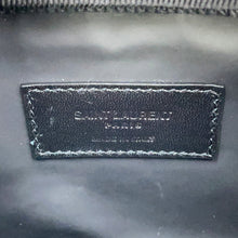 将图像加载到图库查看器中,SAINT LAURENT PARIS Leaf motif pouch Green/Black650125 Leather