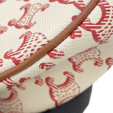 Load image into Gallery viewer, CELINE Ava Triomphe One Shoulder Bag Ivory/Red193952 PVC Leather