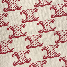 Load image into Gallery viewer, CELINE Ava Triomphe One Shoulder Bag Ivory/Red193952 PVC Leather