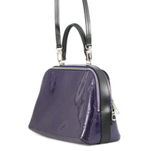 将图像加载到图库查看器中,LOUIS VUITTON Melrose Purple/NoirM42696 Monogram Vernis Leather