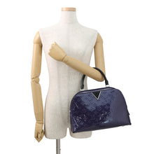 将图像加载到图库查看器中,LOUIS VUITTON Melrose Purple/NoirM42696 Monogram Vernis Leather