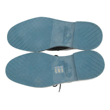 Load image into Gallery viewer, Bottega Veneta Lace-up INTRECCIATO business shoes Black/Blue Leather Size 38