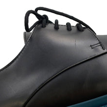 Load image into Gallery viewer, Bottega Veneta Lace-up INTRECCIATO business shoes Black/Blue Leather Size 38
