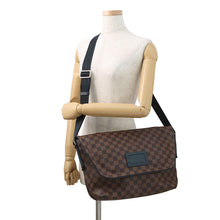 将图像加载到图库查看器中,LOUIS VUITTON Sprinter BlueN41254 Damier Ebene Canvas Size MM