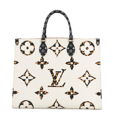 将图像加载到图库查看器中,LOUIS VUITTON Onthego IvoireM44675 Monogram / Jungle Size GM