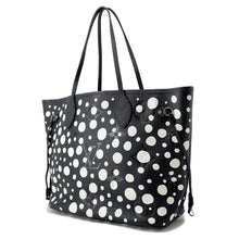 将图像加载到图库查看器中,LOUIS VUITTON LV × YK Neverfull Noir/BlancM46390 Monogram Empreinte Leather Infinity Dot Size MM