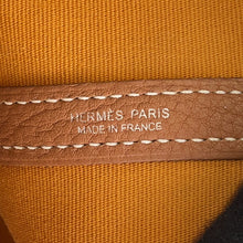 Load image into Gallery viewer, HERMES Garden Party Saffron/Gold Toile Officier Negonda Leather Size PM