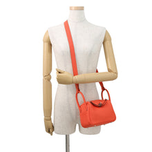 将图像加载到图库查看器中,HERMES Lindy Rose texas Taurillon Clemence Size Mini