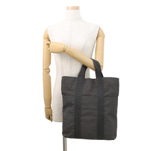 将图像加载到图库查看器中,HERMES Her Line Cabas Grease/Black Canvas