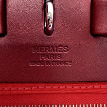 Load image into Gallery viewer, HERMES Herbag zip RougeSellier Toile Officier Box Calf Leather Size PM