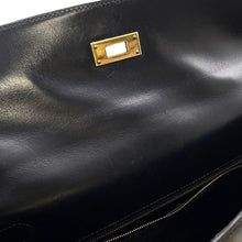 Load image into Gallery viewer, HERMES Kelly Sellier Black Box Calf Leather Size 32