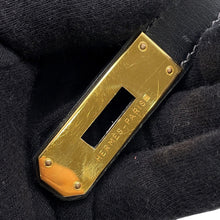 将图像加载到图库查看器中,HERMES Kelly Sellier Black Box Calf Leather Size 32