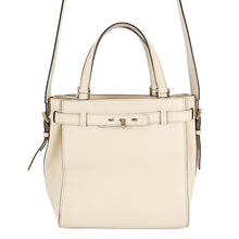 Load image into Gallery viewer, Valextra Valextra B Cube Shoulder Bag Ivory Leather