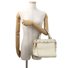 Load image into Gallery viewer, Valextra Valextra B Cube Shoulder Bag Ivory Leather