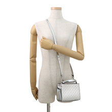 Load image into Gallery viewer, JIMMY CHOO Varenne 2-way tote Silver Patent Leather Size Mini