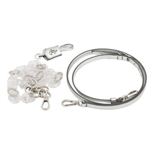 Load image into Gallery viewer, JIMMY CHOO Varenne 2-way tote Silver Patent Leather Size Mini