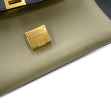 将图像加载到图库查看器中,CELINE Trapeze 2way Bag Navy/Beige174683 Leather Size Small