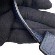 将图像加载到图库查看器中,CELINE Trapeze 2way Bag Navy/Beige174683 Leather Size Small