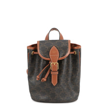 将图像加载到图库查看器中,CELINE Triomphe Falco Backpack Tan197662 PVC Leather Size Mini