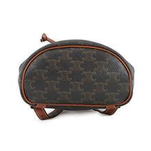 将图像加载到图库查看器中,CELINE Triomphe Falco Backpack Tan197662 PVC Leather Size Mini