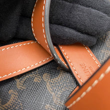 将图像加载到图库查看器中,CELINE Triomphe Falco Backpack Tan197662 PVC Leather Size Mini