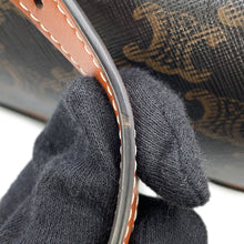 将图像加载到图库查看器中,CELINE Triomphe Falco Backpack Tan197662 PVC Leather Size Mini