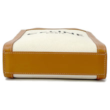 Load image into Gallery viewer, CELINE Vertical Cabas 2-way Tote Natural/Tan193302 Canvas Leather Size Mini