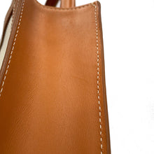 Load image into Gallery viewer, CELINE Vertical Cabas 2-way Tote Natural/Tan193302 Canvas Leather Size Mini