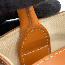 Load image into Gallery viewer, CELINE Vertical Cabas 2-way Tote Natural/Tan193302 Canvas Leather Size Mini