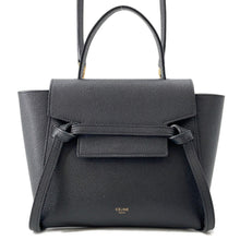 将图像加载到图库查看器中,CELINE Belt bag Black189003 Leather Size Nano