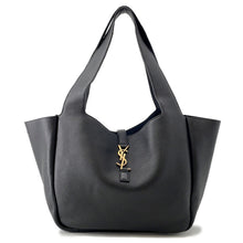 将图像加载到图库查看器中,SAINT LAURENT PARIS LE 5 A 7 BEA Le Cincassette Tote Bag Black763435 Soft Deer Leather