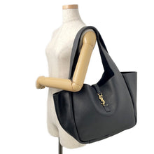 将图像加载到图库查看器中,SAINT LAURENT PARIS LE 5 A 7 BEA Le Cincassette Tote Bag Black763435 Soft Deer Leather