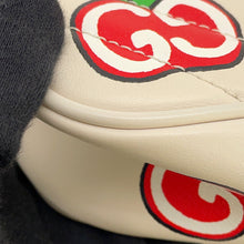 将图像加载到图库查看器中,GUCCI GG Marmont Apple Shoulder Bag White/Red/Beige447632 Leather Size Small