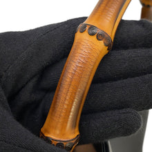 Load image into Gallery viewer, GUCCI Diana Handbag Black/Beige746124 Leather Size Medium