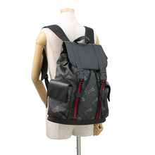 将图像加载到图库查看器中,GUCCI GG Supreme Backpack Black495563 GG Supreme Leather