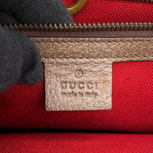 Load image into Gallery viewer, GUCCI Interlocking G Tote Bag Red/Brown/Multicolor644994 Tweed Leather