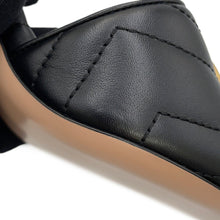 将图像加载到图库查看器中,GUCCI GG Marmont Mules Black674839 Leather Size 34.5