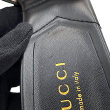 将图像加载到图库查看器中,GUCCI GG Marmont Mules Black674839 Leather Size 34.5
