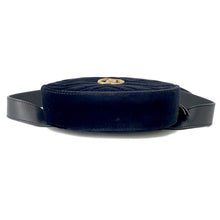 将图像加载到图库查看器中,GUCCI GG Marmont Waist Bag Black/Pink476434 Leather Velour