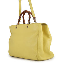 将图像加载到图库查看器中,GUCCI Bamboo Shopper Tote Bag Yellow/Beige323658 Leather Size Large