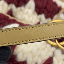 Load image into Gallery viewer, GUCCI GG Marmont Knit Shoulder Bag Bordeaux/White443497 Wool Leather