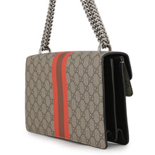 Load image into Gallery viewer, GUCCI Dionysus ChainShoulder Bag Beige/Red/Green400249 Leather GG Supreme Size Small