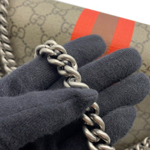 Load image into Gallery viewer, GUCCI Dionysus ChainShoulder Bag Beige/Red/Green400249 Leather GG Supreme Size Small