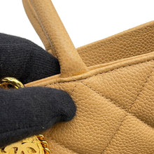 将图像加载到图库查看器中,CHANEL Medallion Tote BeigeA01804 Caviar Leather
