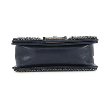 Load image into Gallery viewer, CHANEL Boy Chanel ChainShoulder Bag NavyA67085 Lambskin Size 20